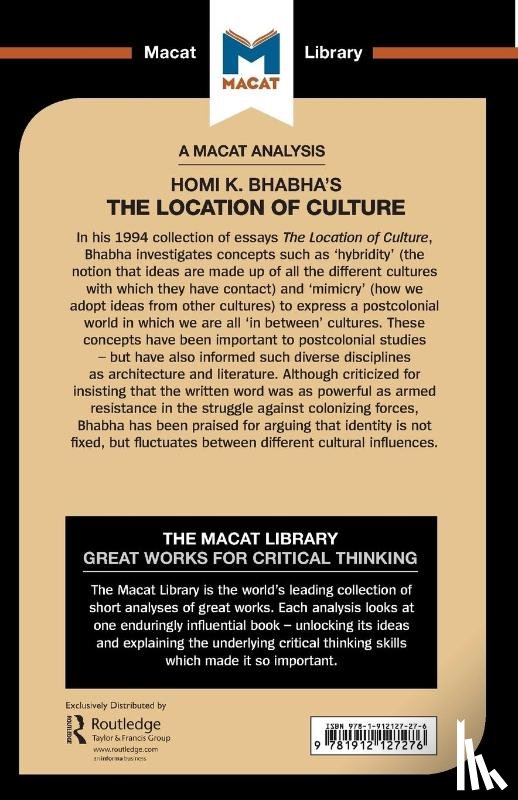 Fay, Stephen, Haydon, Liam - An Analysis of Homi K. Bhabha's The Location of Culture