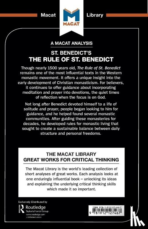 Laird, Benjamin - An Analysis of St. Benedict's The Rule of St. Benedict