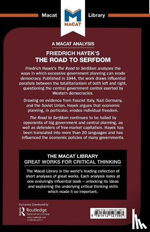 Linden, David, Broten, Nick - An Analysis of Friedrich Hayek's The Road to Serfdom