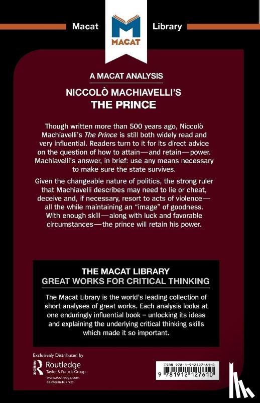 Quinn, Riley, Worthy, Ben - An Analysis of Niccolo Machiavelli's The Prince