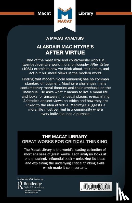 Thompson, Jon W. - An Analysis of Alasdair MacIntyre's After Virtue