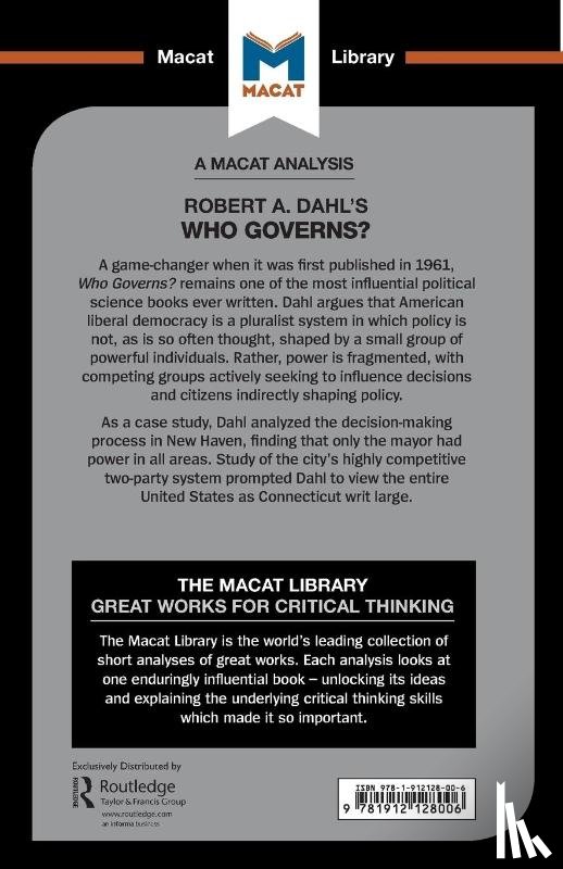 Noren Nilsson, Astrid, Xidias, Jason - An Analysis of Robert A. Dahl's Who Governs? Democracy and Power in an American City