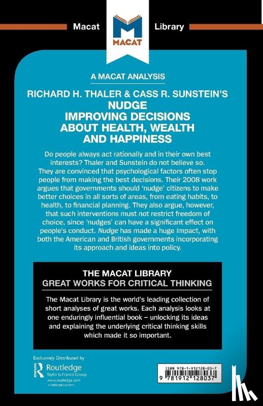 Egan, Mark - An Analysis of Richard H. Thaler and Cass R. Sunstein's Nudge