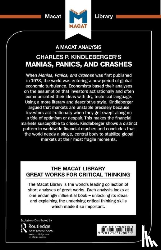 Burton, Nicholas - An Analysis of Charles P. Kindleberger's Manias, Panics, and Crashes