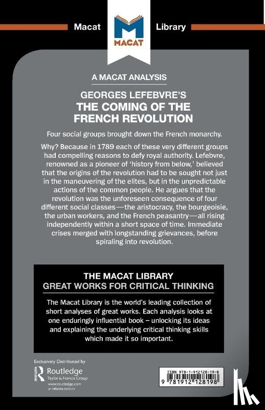 Stammers, Tom - An Analysis of Georges Lefebvre's The Coming of the French Revolution