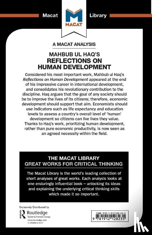 Quinn, Riley - An Analysis of Mahbub ul Haq's Reflections on Human Development