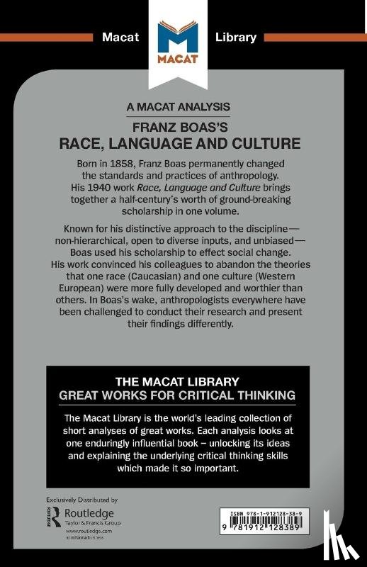 Seiferle-Valencia, Anna - An Analysis of Franz Boas's Race, Language and Culture