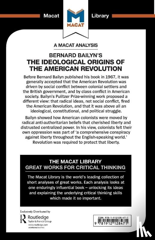 Specht, Joshua, Stockland, Etienne - An Analysis of Bernard Bailyn's The Ideological Origins of the American Revolution