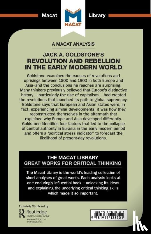 Stockland, Etienne - An Analysis of Jack A. Goldstone's Revolution and Rebellion in the Early Modern World