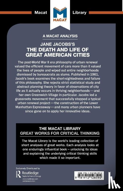 Fuller, Martin, Moore, Ryan - An Analysis of Jane Jacobs's The Death and Life of Great American Cities