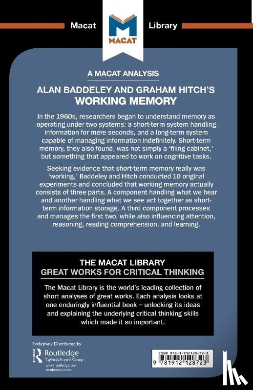 Koopmann-Holm, Birgit, O'Connor, Alexander - An Analysis of Alan D. Baddeley and Graham Hitch's Working Memory