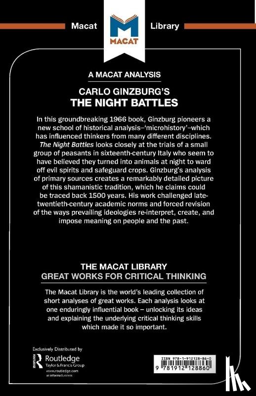 Stockland, Etienne - An Analysis of Carlo Ginzburg's The Night Battles