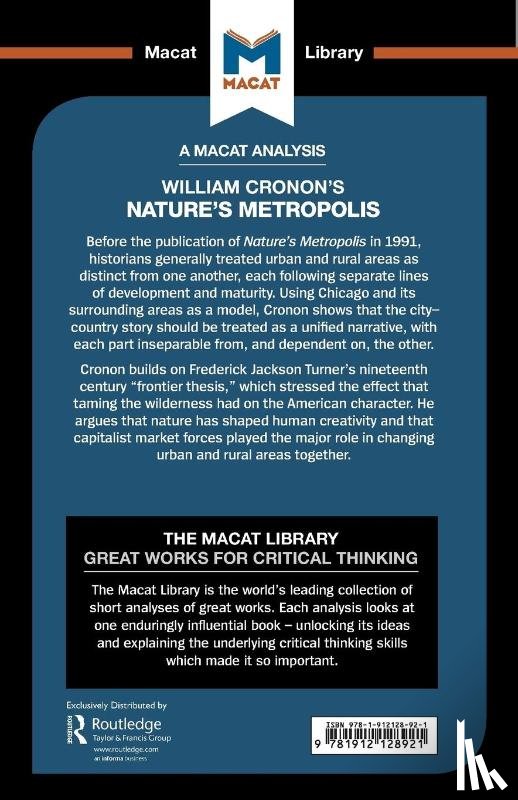 Hudson, Cheryl - An Analysis of William Cronon's Nature's Metropolis