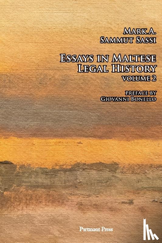 Sammut Sassi, Mifsud Bonnici, Giuseppe - Essays in Maltese Legal History Volume 2