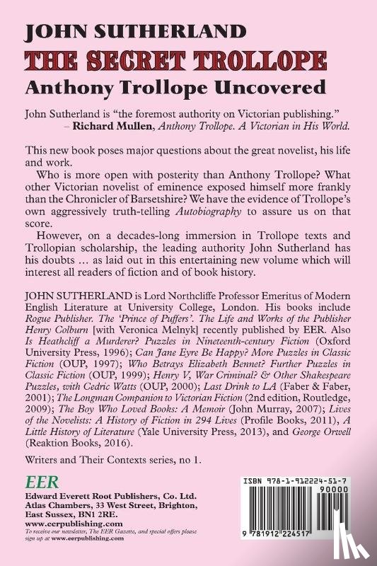 Sutherland, John - The Secret Trollope