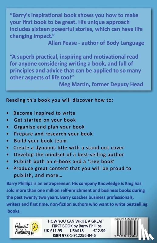 Phillips, Barry - How You Can Write A Great First Book