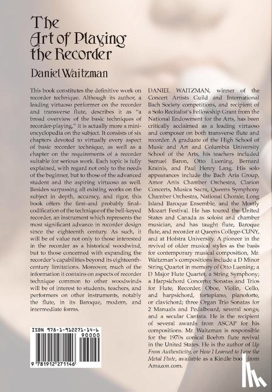 Waitzman, Daniel - The Art of Playing the Recorder