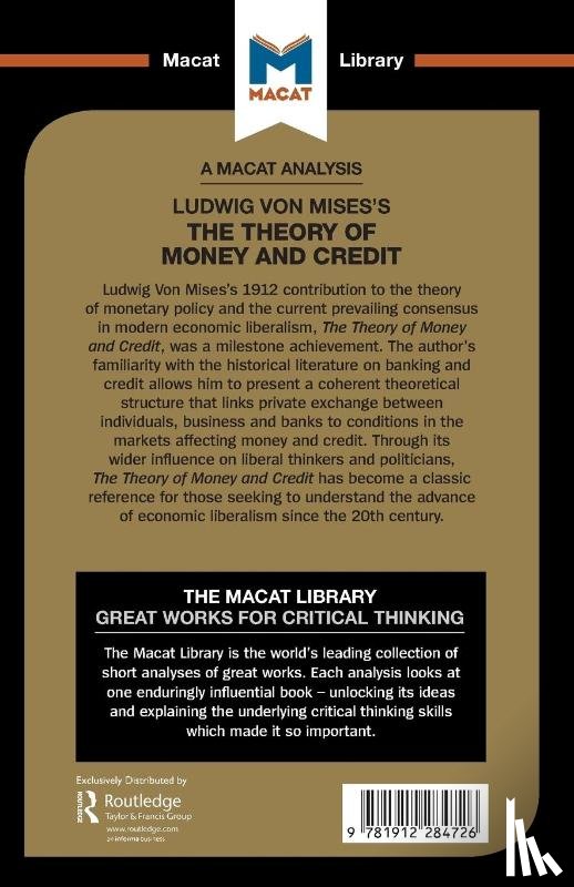 Belton, Padraig - An Analysis of Ludwig von Mises's The Theory of Money and Credit