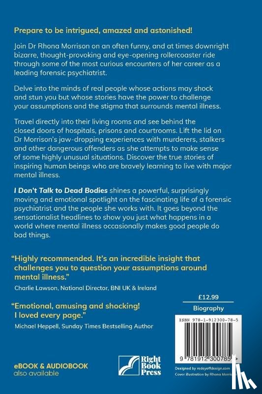 Morrison, Dr. Rhona (Author) - I Don't Talk to Dead Bodies