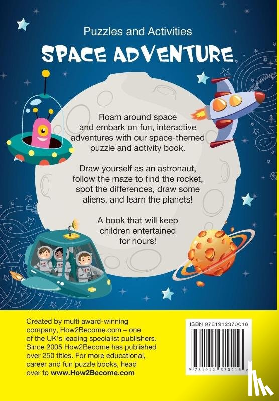 How2Become - Kids' Puzzle and Activity Book: Space & Adventure!