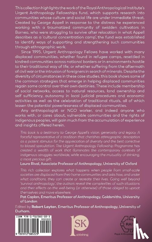  - The Anthropology of Displaced Communities