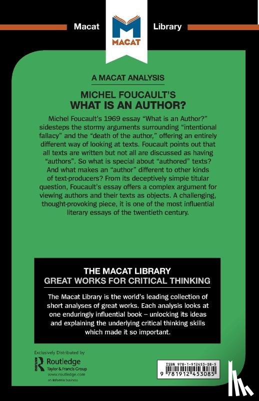 Smith-Laing, Tim - An Analysis of Michel Foucault's What is an Author?
