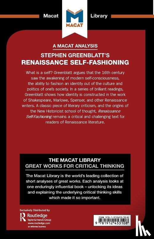 Haydon, Liam - An Analysis of Stephen Greenblatt's Renaissance Self-Fashioning