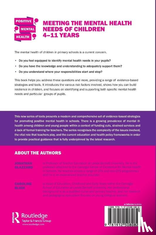 Glazzard, Jonathan, Bligh, Caroline - Meeting the Mental Health Needs of Children 4-11 Years
