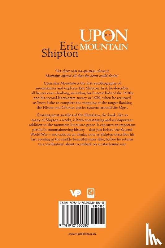 Shipton, Eric - Upon that Mountain