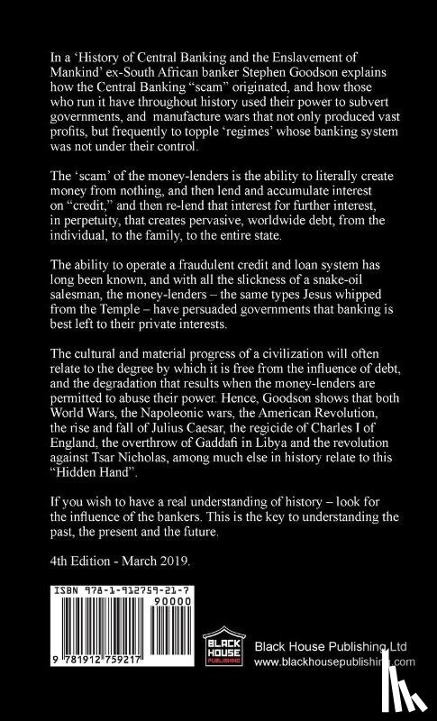Goodson, Stephen Mitford - A History of Central Banking and the Enslavement of Mankind