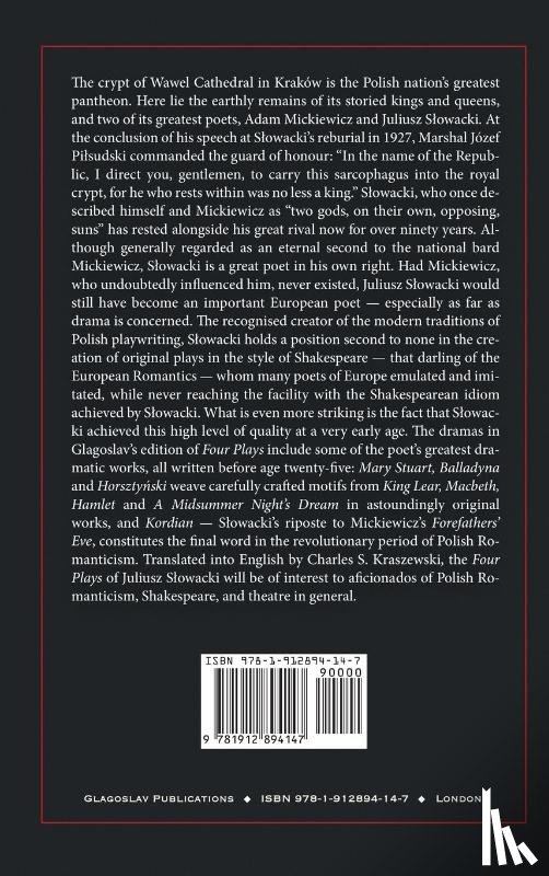 Slowacki, Juliusz - Four Plays