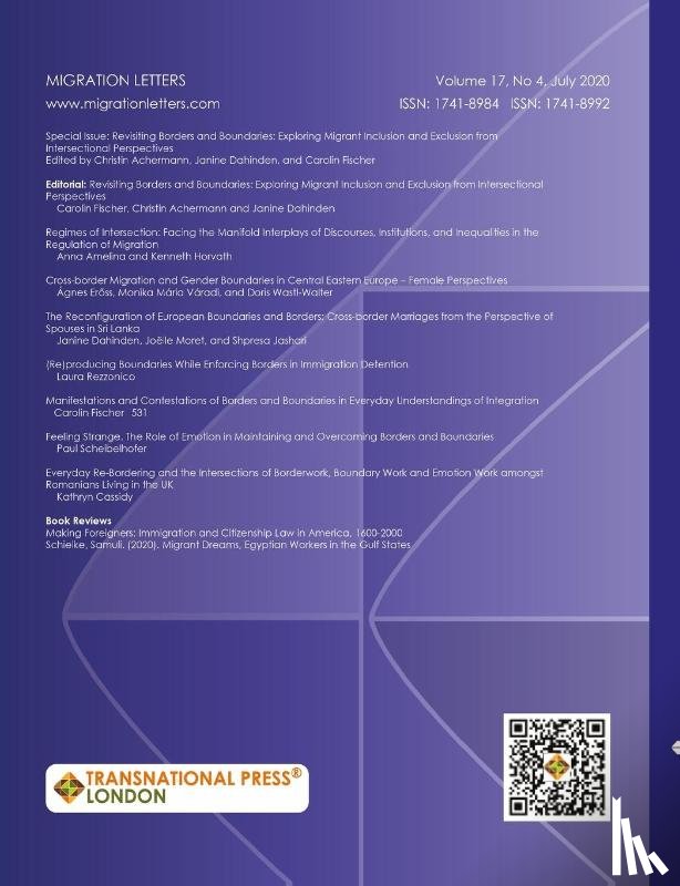  - Migration Letters - Vol. 17 No. 4 - July 2020