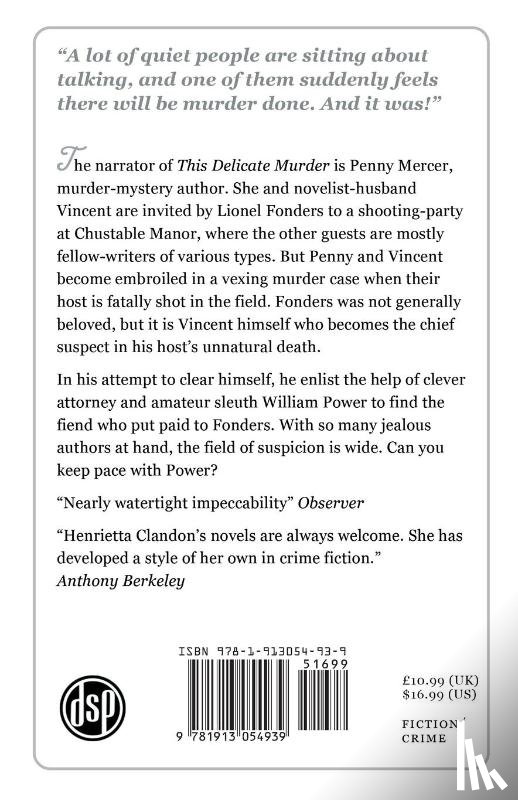 Clandon, Henrietta - This Delicate Murder