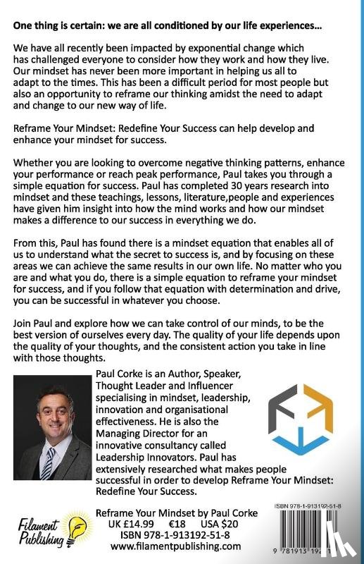 Corke, Paul - Reframe your Mindset