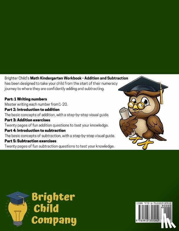 Brighter Child Company - Math Kindergarten Workbook