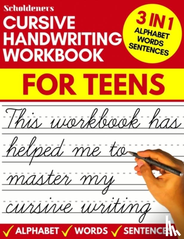Scholdeners - Cursive handwriting workbook for teens