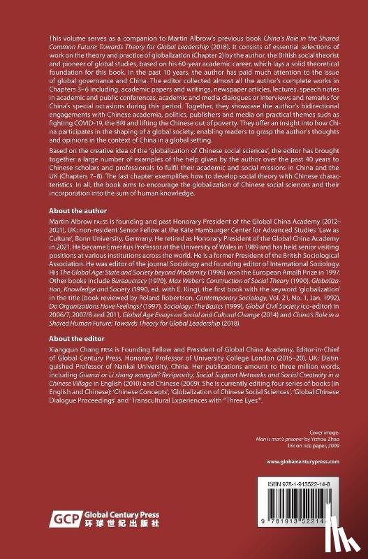Albrow, Martin - China and the Shared Human Future