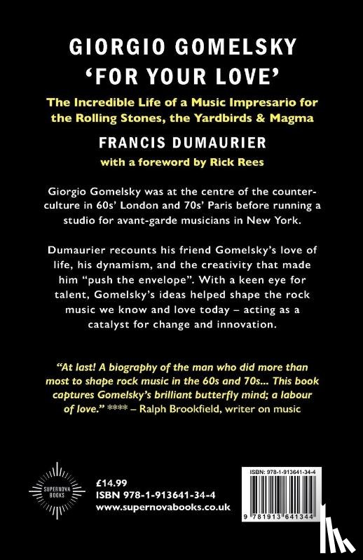 Dumaurier, Francis - Giorgio Gomelsky 'For Your Love'
