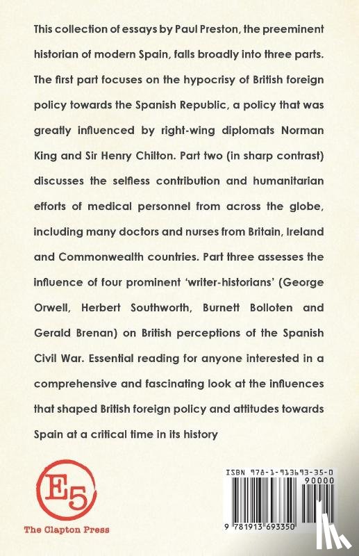 Paul Preston - 'Perfidious Albion' - Britain and the Spanish Civil War