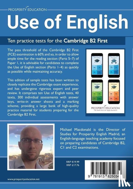 Macdonald, Michael - Use of English: Ten practice tests for the Cambridge B2 First