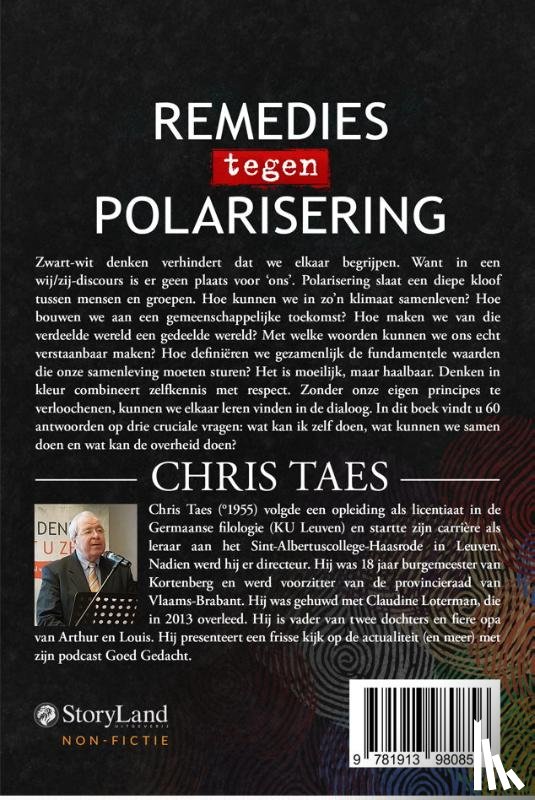 Taes, Chris - Remedies tegen polarisering