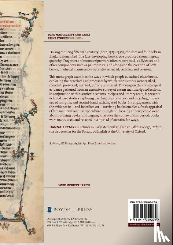Ryley, Hannah (Author) - Re-using Manuscripts in Late Medieval England