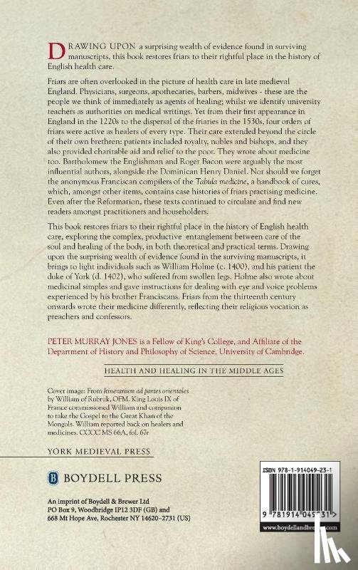 Jones, Peter Murray (Author) - The Medicine of the Friars in Medieval England