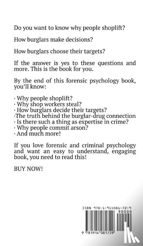 Whiteley, Connor - The Forensic Psychology of Theft, Burglary and Property Crime