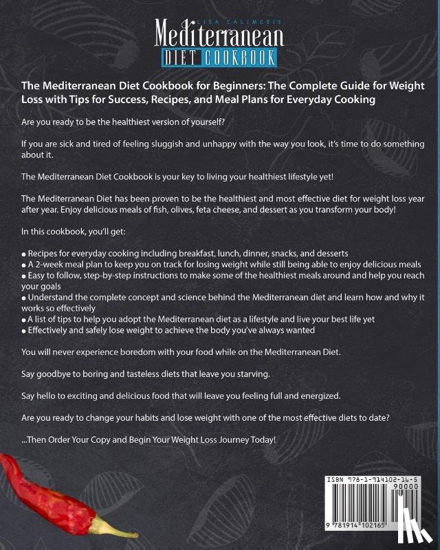 Calimeris, Lisa - Mediterranean Diet Cookbook for Beginners