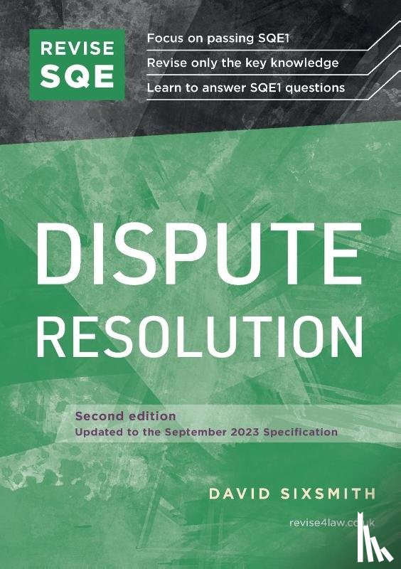 Sixsmith, David - Revise SQE Dispute Resolution