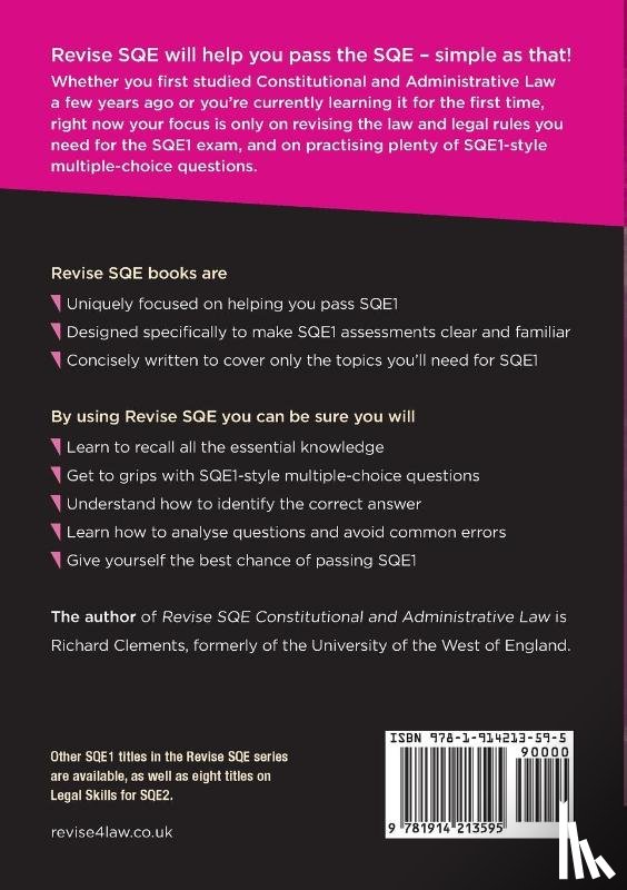 Clements, Richard - Revise SQE Constitutional and Administrative Law