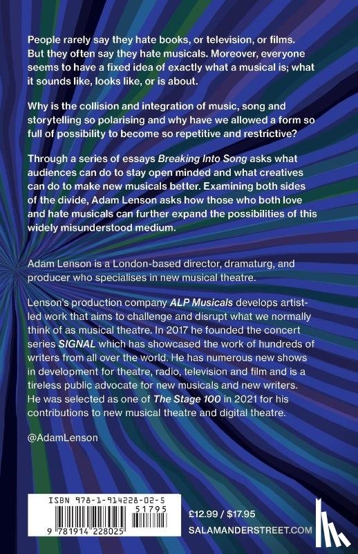 Lenson, Adam - Breaking into Song: Why You Shouldn't Hate Musicals