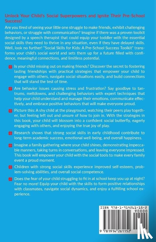 Publications, Kids Slt - SOCIAL SKILLS FOR KIDS A PRE-SCHOOL SUCCESS TOOLKIT