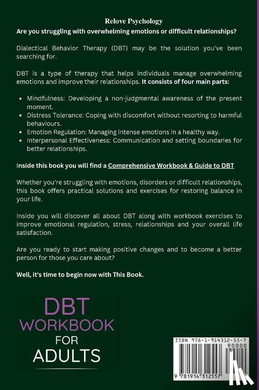Psychology, Relove - DBT Workbook for Adults